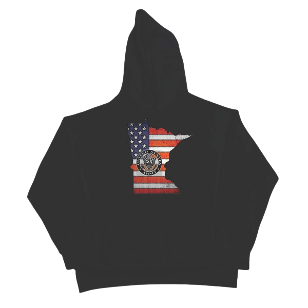 MN US Army - Black Hoodie