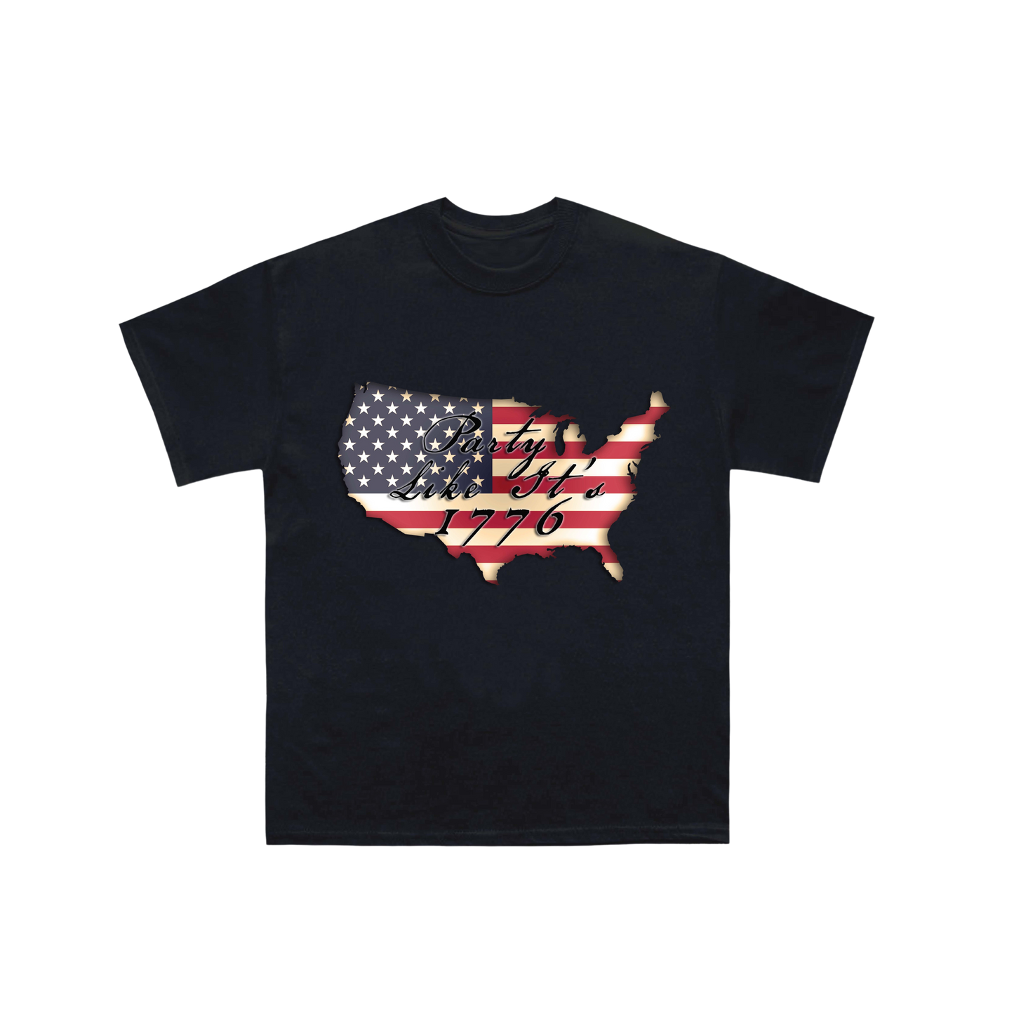 Party Like It's 1776 - Black T-Shirt