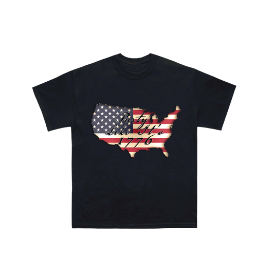 Party Like It's 1776 - Black T-Shirt